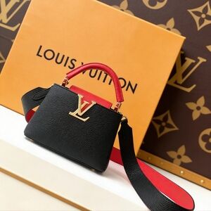 <AUTHENTIC>LV Capucines BB Taurillon Leather Top Handle Bag